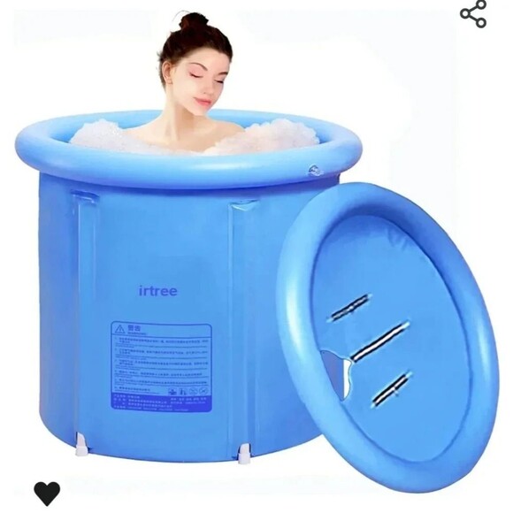 Inflatable Bathtub Bath Tub foldable bathtub plastic Bath T… - Picture 3 of 12